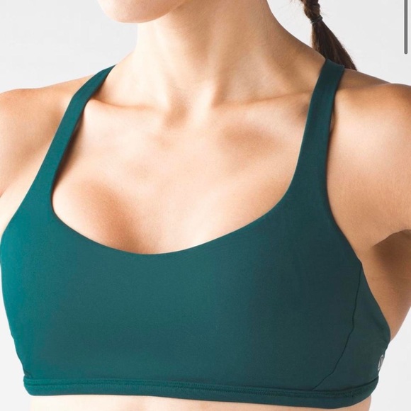 Lululemon free to be zen bra - deep green size 4 - Picture 4 of 7